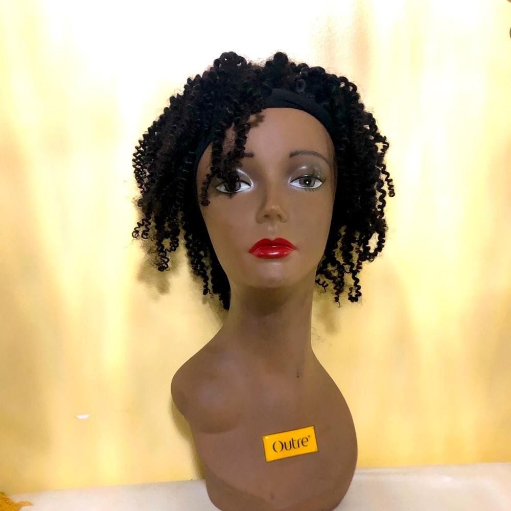 Kinky Curly Headband wig